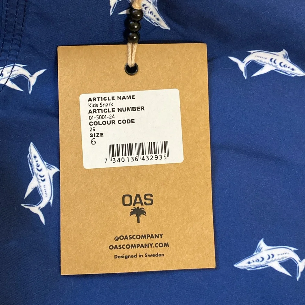 OAS fast dry swim shorts boy sz 6 - Picture 5 of 7